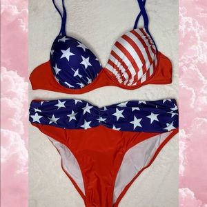 American Flag Patriotic Bikini